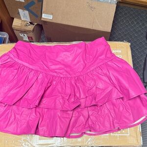 Pink Ruffled Women's Skort
